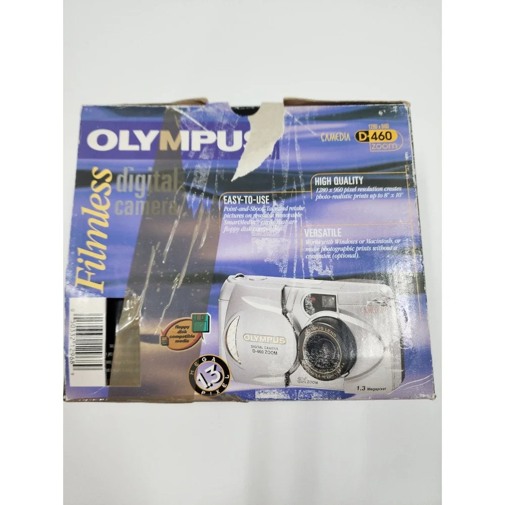 Olympus Camedia D-460 Zoom Digital Camera 1.3MP 3x Optical Zoom Silver Boxed